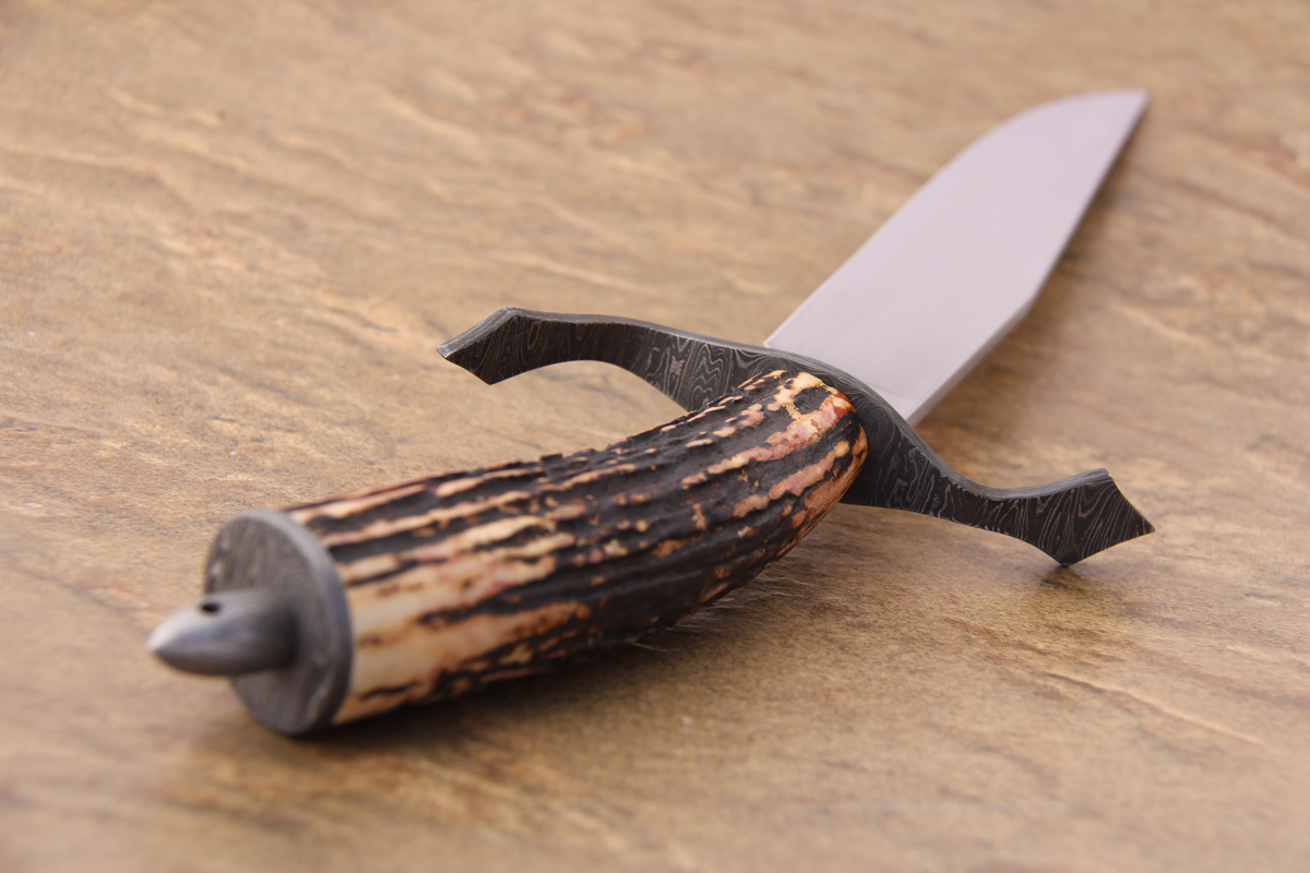 SGuard Stag Bowie Jerid Johnson Custom Handmade Knives